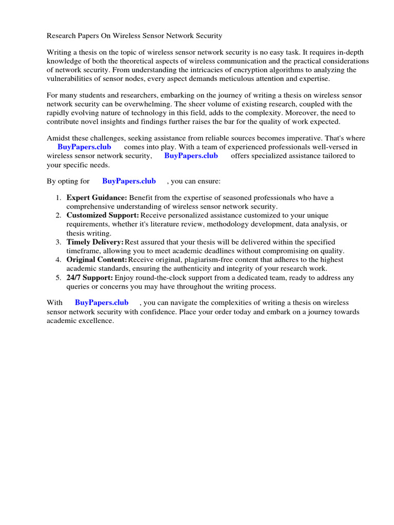 Research Papers on Wireless Sensor Network Security PDF Wireless