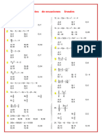 Ejercicios de Ecuaciones Lineales