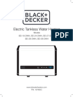 Electric Tankless Water Heaters: Models BD-18-DWH, BD-24-DWH, BD-27-DWH, BD-29-DWH, BD-36-DWH