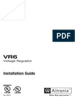 Installation Guide: Voltage Regulator