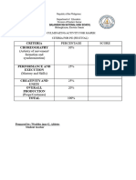 Criteria For Culminating