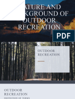 Nature and Background of Outdoor Recreation