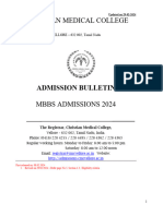 MBBS Admission Bulletin 2024 Feb 29