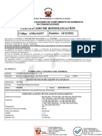 Certificado de Homologación: ANRA54357 Código: 14/12/2022 Emisión