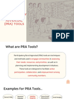 Participatory Rural Appraisal (Pra) Tools