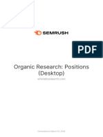 Semrush-Organic Research Positions (Desktop) - Wholefoodearth Com-23rd Mar 2024
