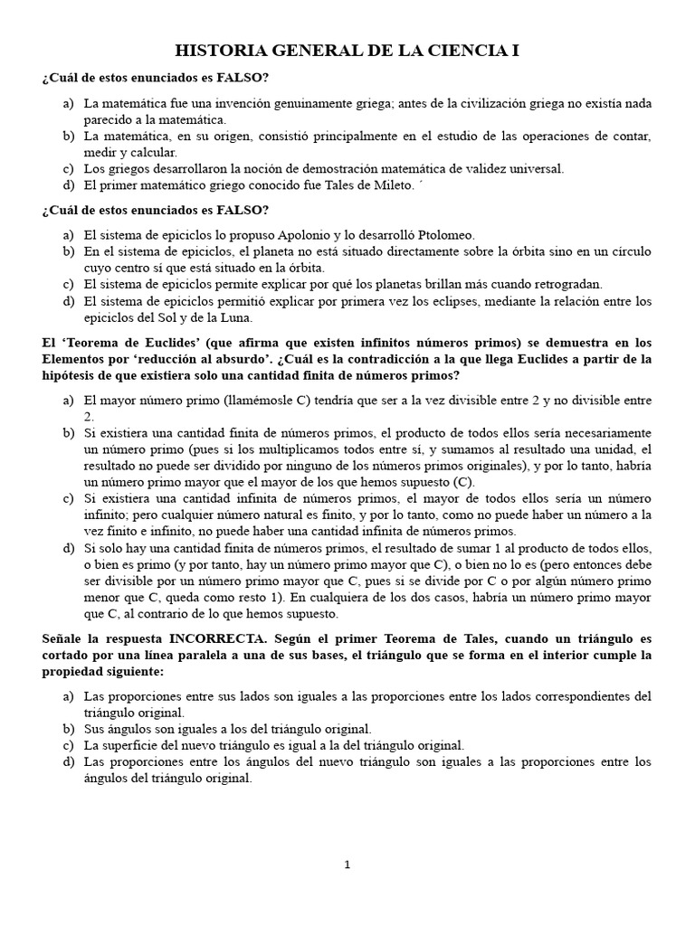 Historia de la Ciencia: Matemáticas y Astronomía | PDF | Heliocentrismo ...