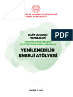 Yenilenebilir Enerji Atolyesi