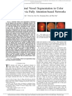 Accurate Retinal Vessel Segmentation in Color Fundus Images Via Fully Attention-Based Networks