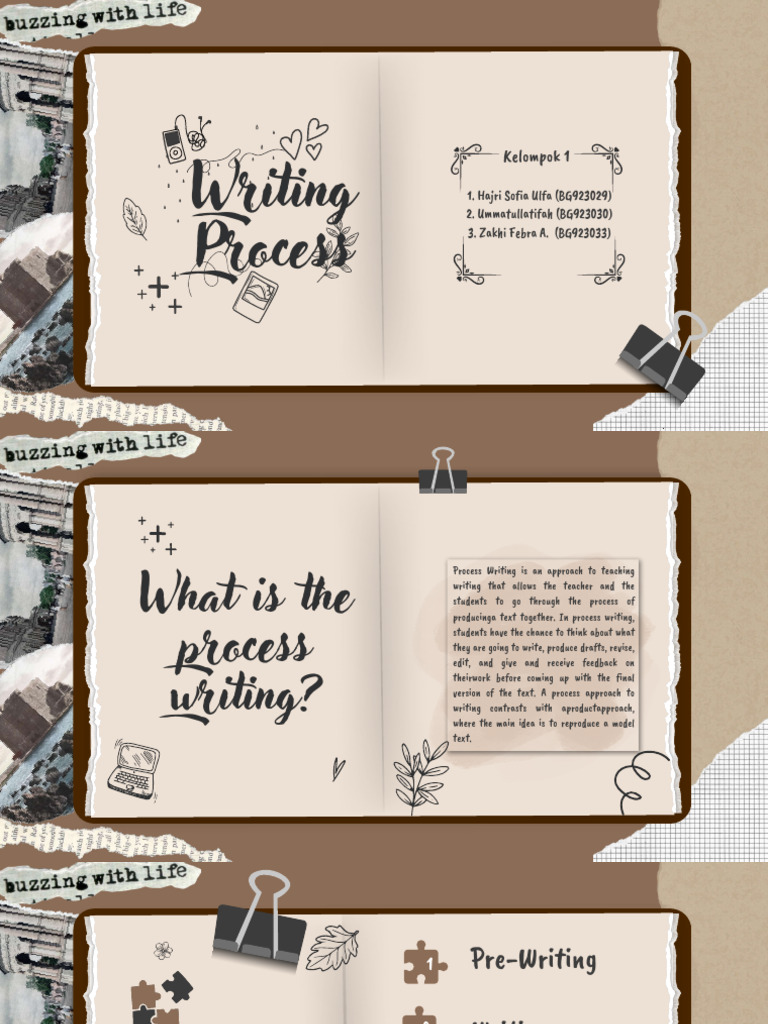 Writing Process Kelompok 1 Pdf Editing Proofreading