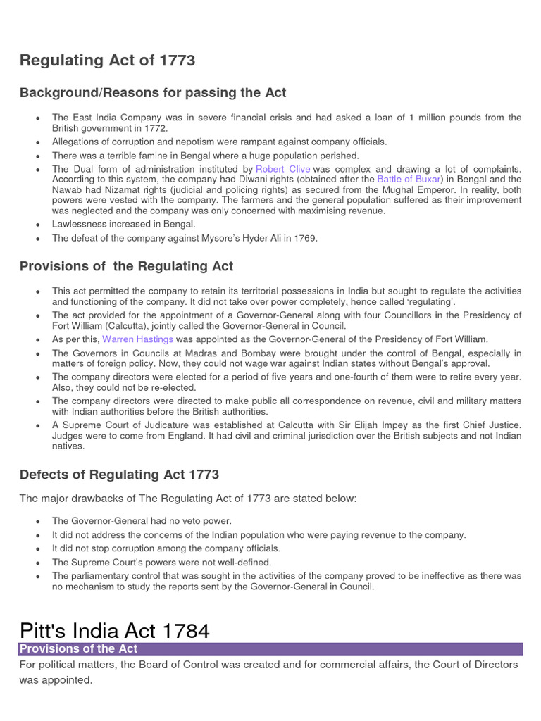 All British Acts PDF British Raj Government