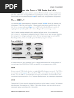 What Are The Types of USB Ports Available