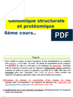 Génomique Structurale Et Protéomique 6éme Cours..: M1 BGV