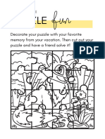 Back To School Puzzle Worksheet