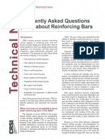 2010 FAQ About Reinforcing Bars