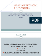 Permasalahan Ekonomi Di Indonesia