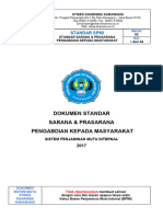 Standar Sarana & Prasarana Pengabdian Kepada Masyarakat