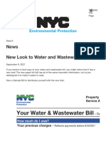 News New Look To Water and Wastewater Bill