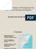 An Empirical Analysis of Development Aid and Domestic Revenue Performance