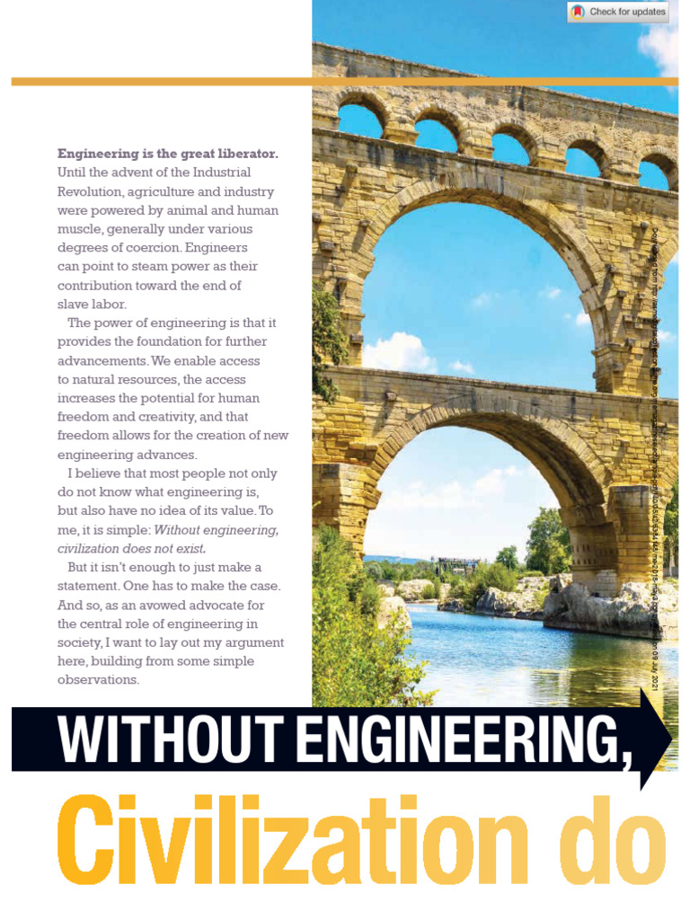 Without Engineering Civilization Does No | PDF | Engineering | Paleontology