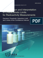 Determination and Interpretation of Characteristic Limits For Radioactivity Measurements