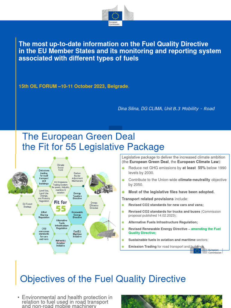 European Commission, The Most UpToDate Information On The Fuel