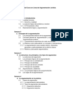 Programa - Argumentación Jurídica