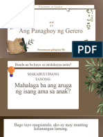 Aralin 8 Ang Panaghoy NG Gerero