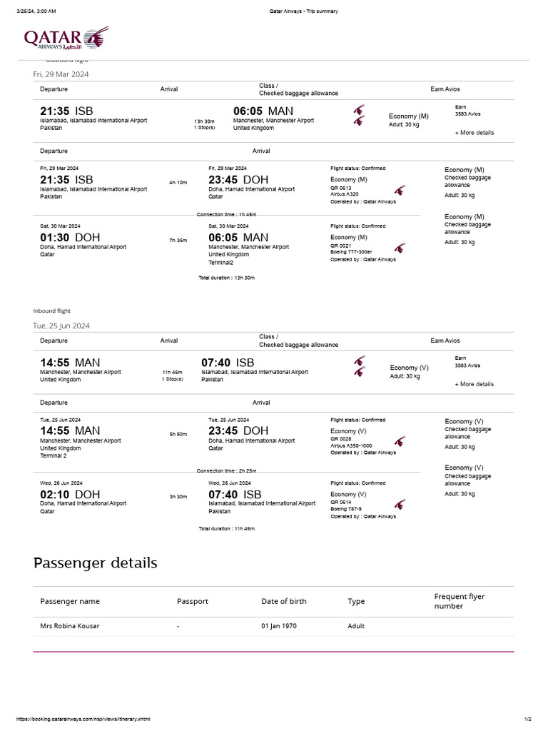 Qatar Airways Flight Status Summary | PDF | Airport | Civil Aviation