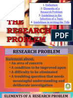 MoR CHP 2 PPT Lec The Research Problem
