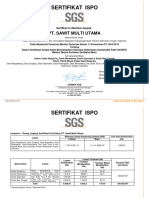 Sertifikat ISPO PT Sawit Multi Utama No. SGS ID ISPO 00411632716414