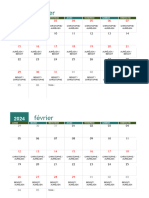 Calendrier DEPANNAGE 2024