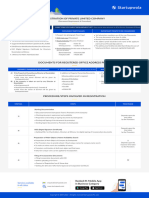 (A) Incorporation Document Requirement List