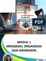 Modul 1 Mengenal Organisasi - Perilaku Organisasi