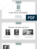 Acids, Bases and Buffers