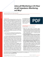Prolonged Wireless PH Monitoring or 24-Hour Catheter-Based PH Impedance Monitoring - Who, When, and Why