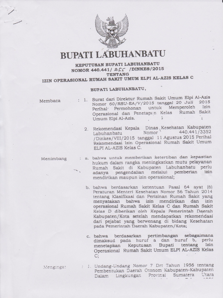 Ijin Opersional | PDF