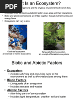 Weeks 11 and 12 Forest Ecosystems