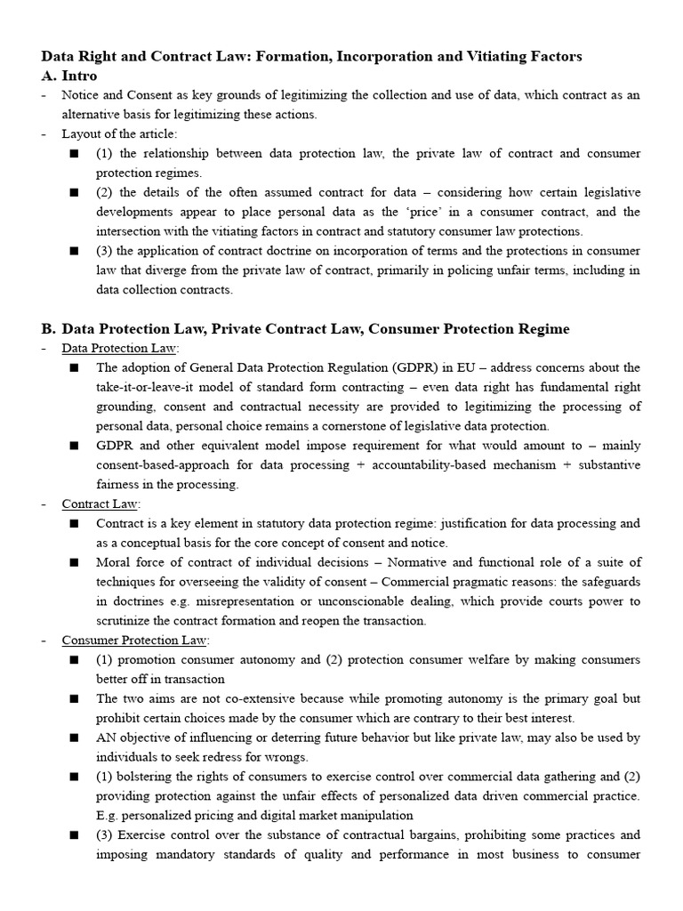 Data Rights and Contract Law Insights | PDF | Http Cookie | Consent