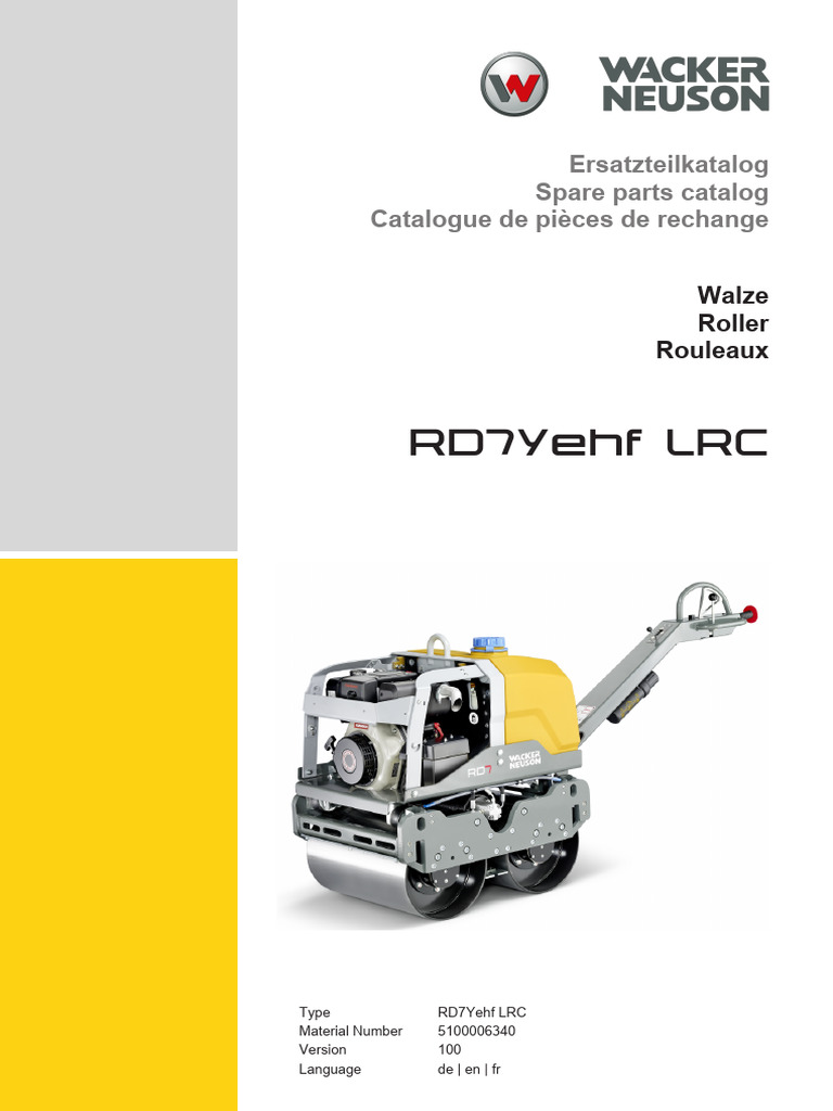 Plate Compactor Wacker Nuesan Rd7 | PDF