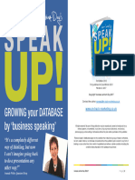 Speak Up - Growing Your Database by Business Speaking