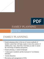 Family Planning Notes