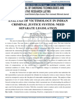 Analysis of Victimology in Indian Crimin