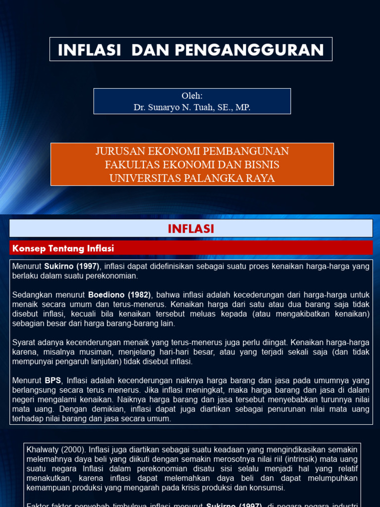 Inflasi dan Pengangguran di Indonesia | PDF | Ilmu Sosial
