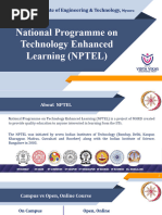 NPTEL Presentation For Orientation Program