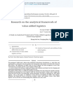 A Study On Analytical Framework of Value Added Logistics Throughout Closed-Loop Logistics en