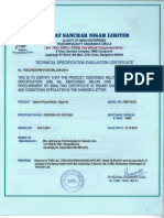 Tec Approval For Optical Power Meter Type-A - Valid Till 31.12.2015