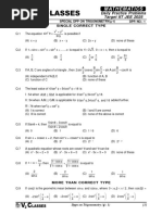 DPP Trigonometry 2nd