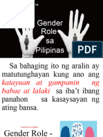 2 Gender Roles Sa Pilipinas