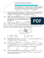 Chuyên Đề 15. Bài Toán Cực Trị Thể Tích Khối Đa Diện- Câu Hỏi